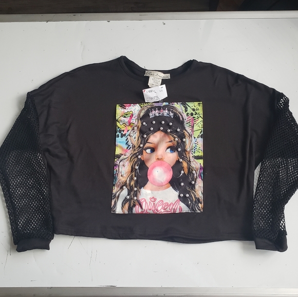 Urban Freedom Other - NWT Girls Black Cropped Top